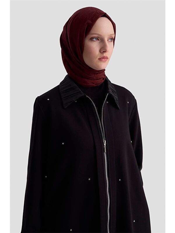 ARMİNE Taşlı Örme Kap 25Kd4030 Siyah