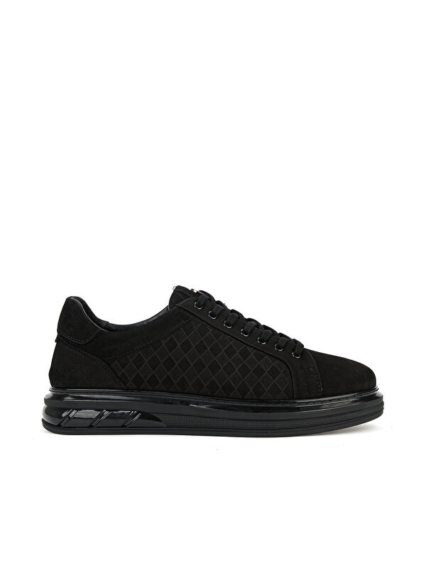 Ziya Ayakkabı Erkek Hakiki Deri Sneaker 1611057Z10112 Siyah