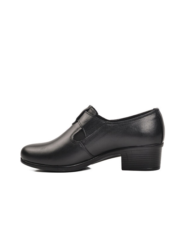 Ortopedik Hakiki Deri Siyah Kadın Casual Ayakkabı Road318 - Görsel 3