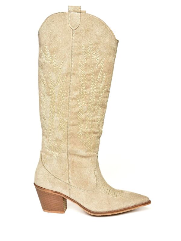 T2677652 Bej Kadın Çizme - Görsel 5