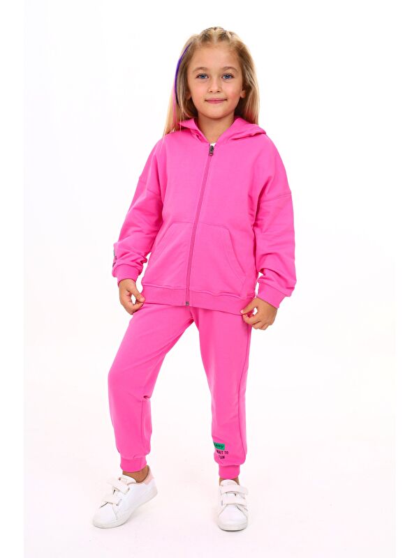 Toontoykids Kız Çocuk Baskılı Eşofman Takım
