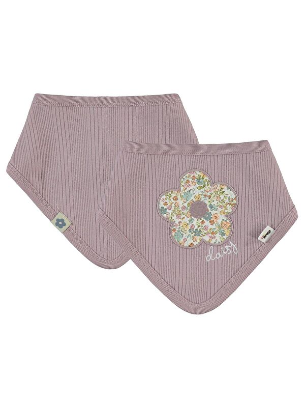 Civil Baby Çizgi Raporlu Mama Önlüğü - Lila Standart