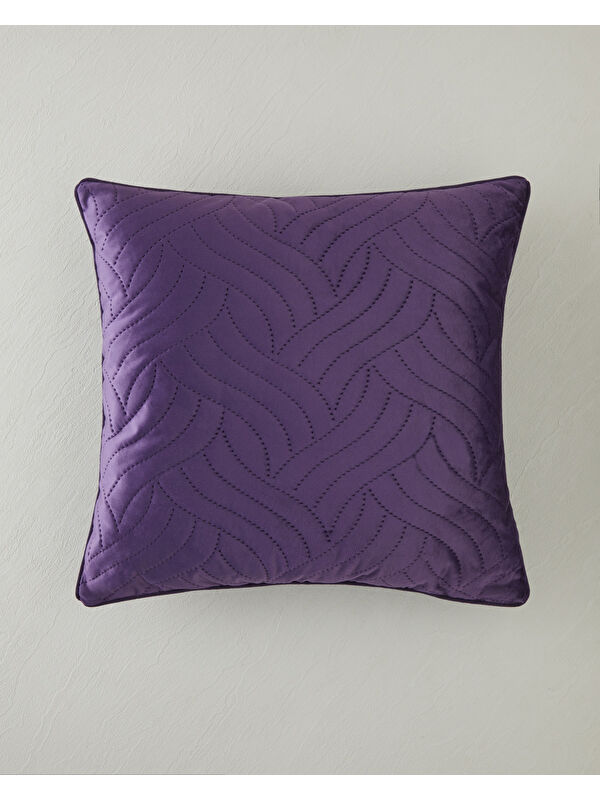English Home Spiral Kırlent 45x45 cm Mor