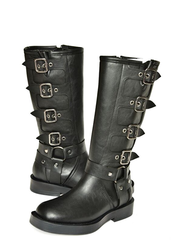 T9735702 Siyah Kadın Çizme - Görsel 3