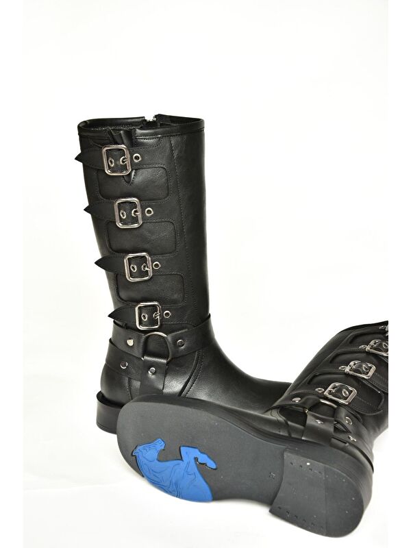 T9735702 Siyah Kadın Çizme - Görsel 4