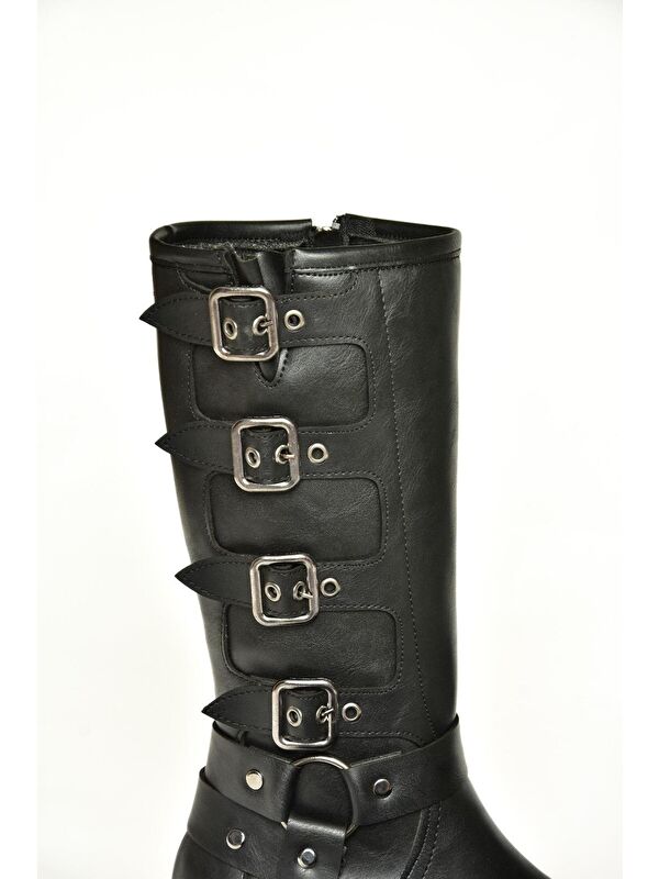 T9735702 Siyah Kadın Çizme - Görsel 5