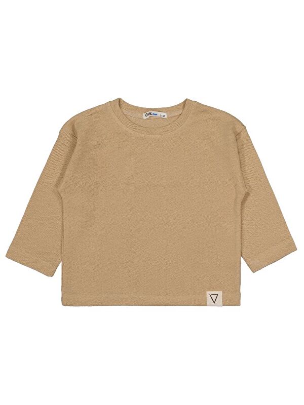 Civil Boys Erkek Çocuk Sweatshirt 2-5 Yaş - Bej 4-5 Yaş