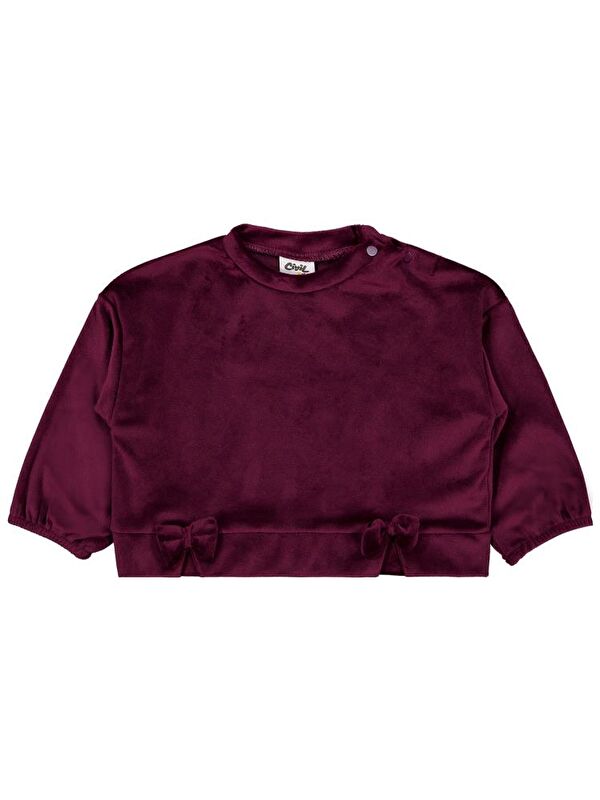 Civil Baby Fiyonklu 6-18 Ay Sweatshirt - Lila 12-18 Ay