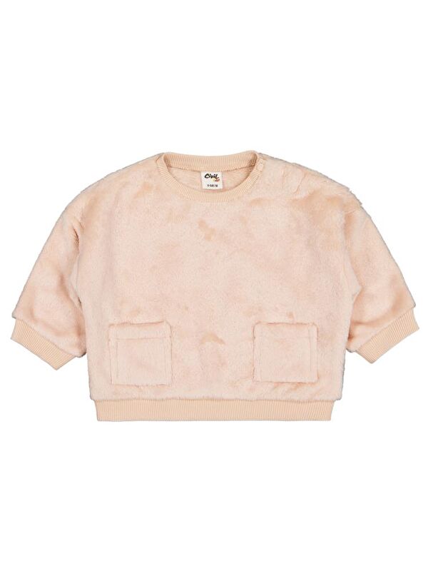 Civil Baby Çift Cep 6-18 Ay Sweatshirt - Kahverengi 9-12 Ay