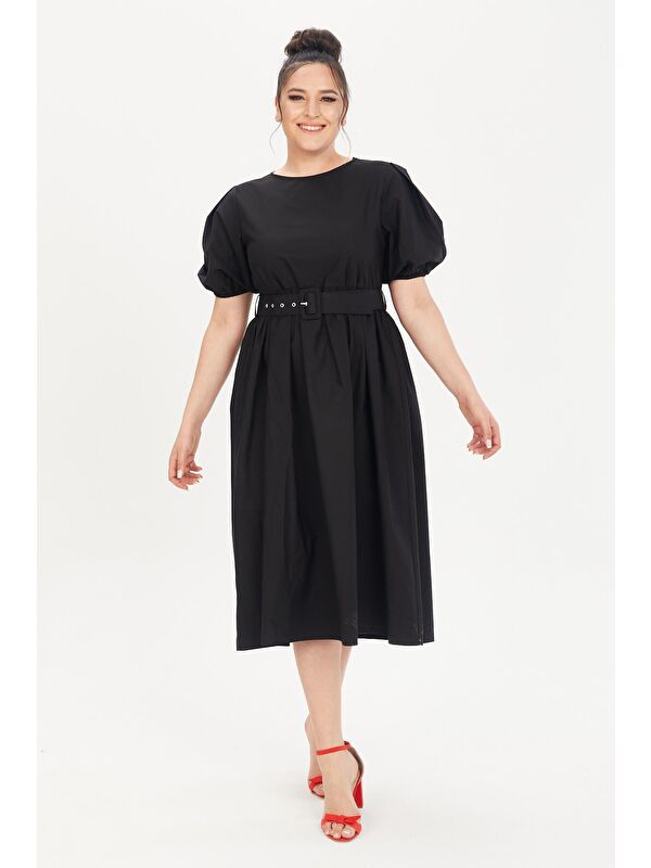 Mylinemoda Kemerli Poplin Elbise