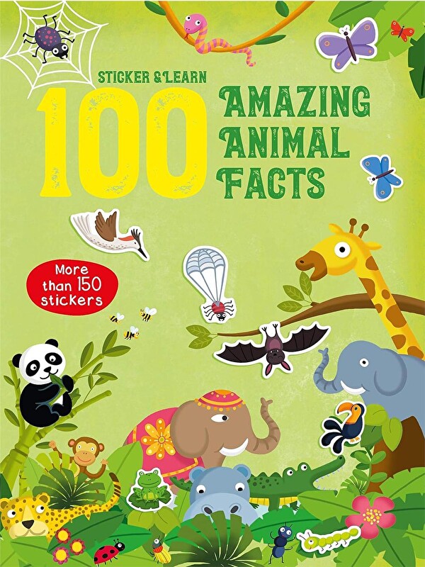 Yoyo Books 100 Facts Sticker and Learn: Amazing Animal Facts