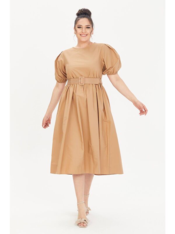 Mylinemoda Kemerli Poplin Elbise