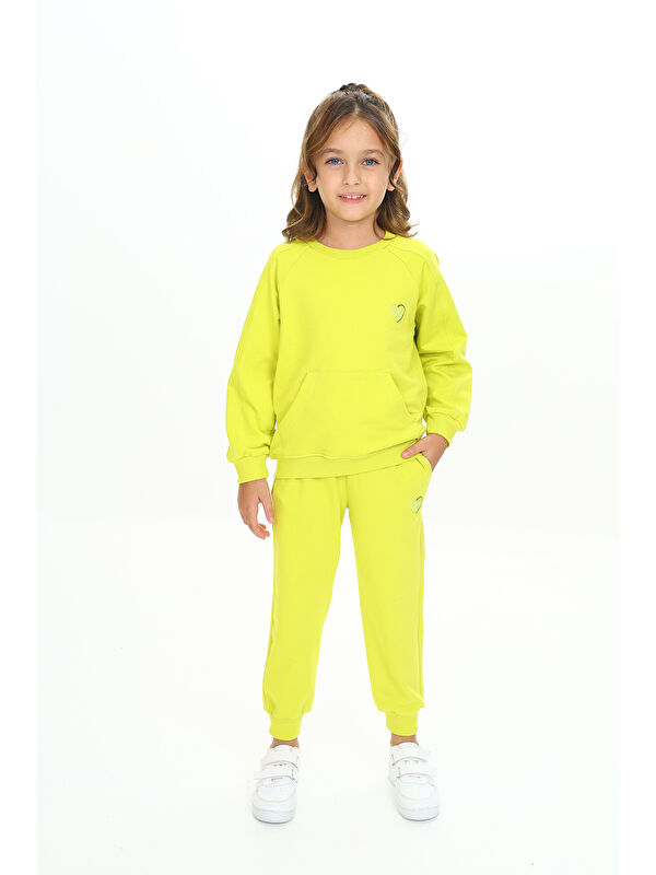Toontoykids Kız Çocuk Nakışlı Eşofman Takım