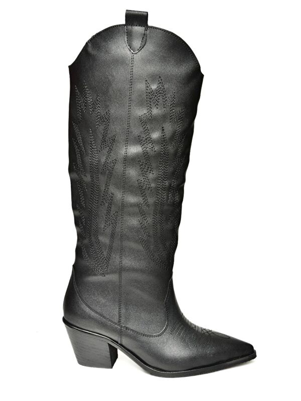 T2677652 Siyah Kadın Çizme - Görsel 4