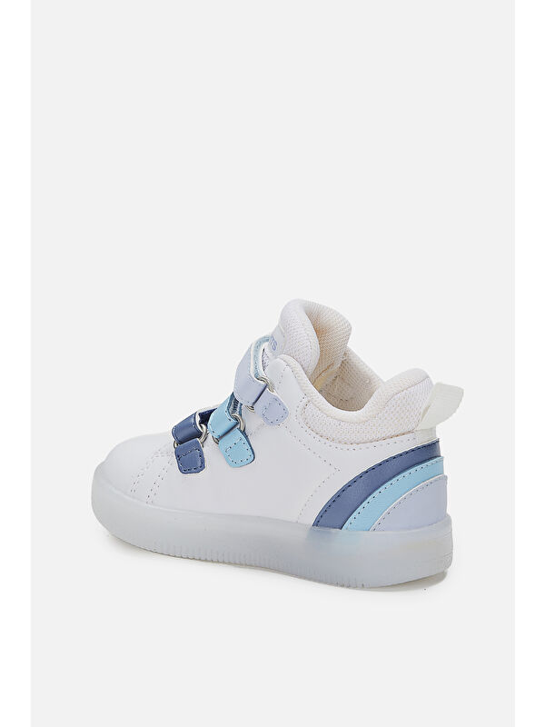 Rainbow Işıklı Erkek Çocuk Okul Öncesi Beyaz/Mavi Bot - Görsel 4