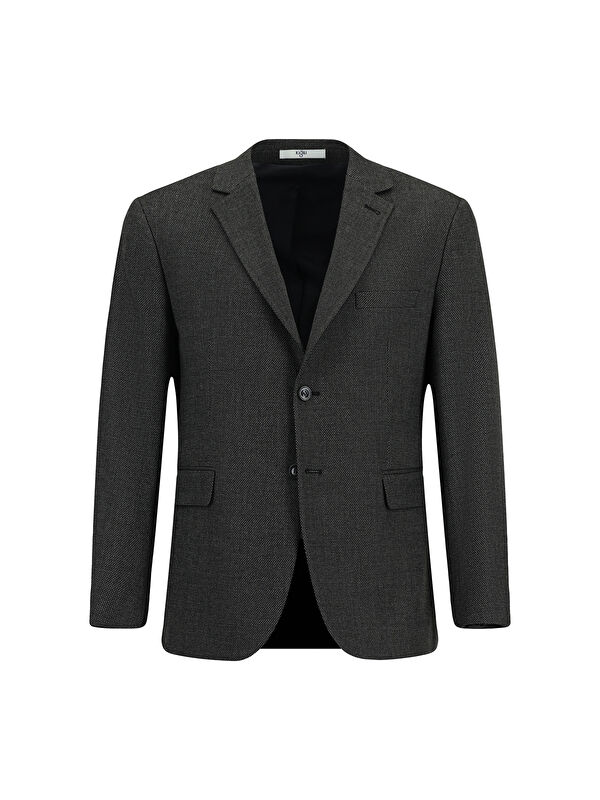 Kiğılı 4 Drop Relaxed Fit Rahat Kesim Elastanlı Klasik Desenli Ceket