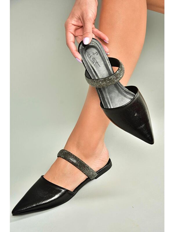 Siyah Kadın Terlik U5904918 - Görsel 4