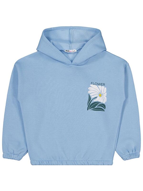 Civil Kız Çocuk Flower Baskılı 6-9 Yaş Sweatshirt