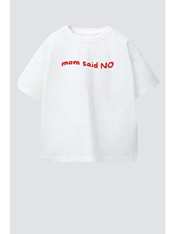 Monila Unisex Bisiklet Yaka Baskılı Tshirt