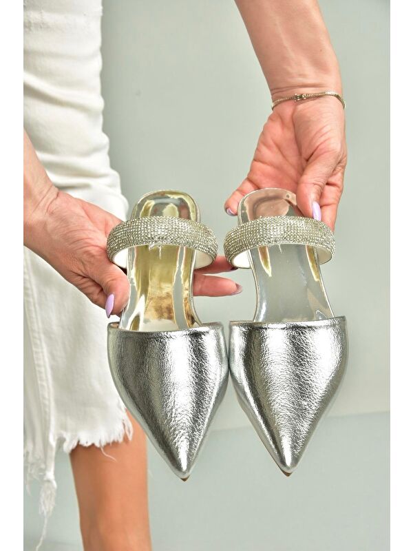 Gümüş Kadın Terlik U5904918 - Görsel 5