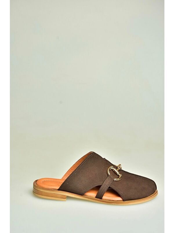 Kahverengi Kadın Terlik U944150403 - Görsel 4