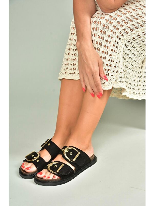 Siyah Kadın Terlik U2677327 - Görsel 4