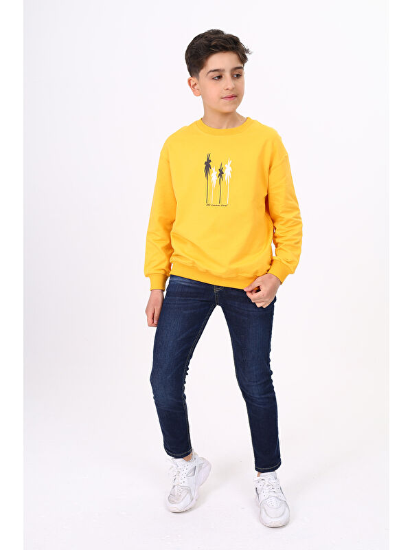 Toontoykids Erkek Çocuk Baskılı Sweatshirt