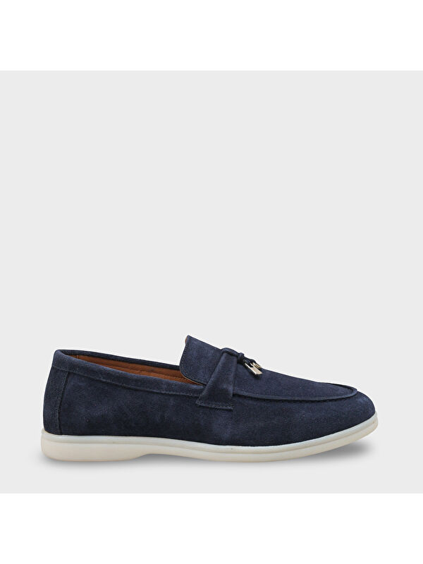 Capone Outfitters Hakiki Deri Süet Erkek Loafer Ayakkabı