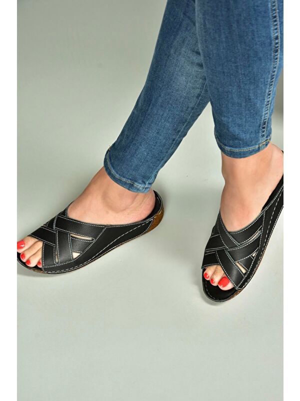 Siyah Kadın Terlik U5551234 - Görsel 3