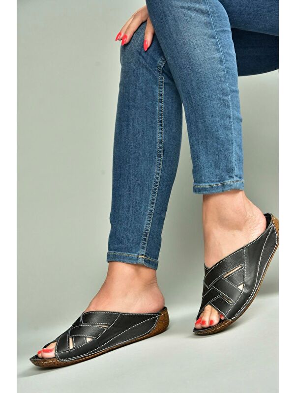 Siyah Kadın Terlik U5551234 - Görsel 4