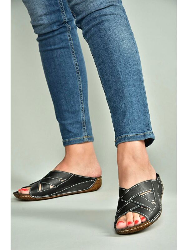 Siyah Kadın Terlik U5551234 - Görsel 5