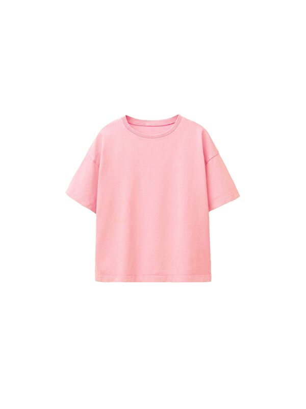 ZUZUNGA Kız Çocuk Basic kısa Kollu T-Shirt
