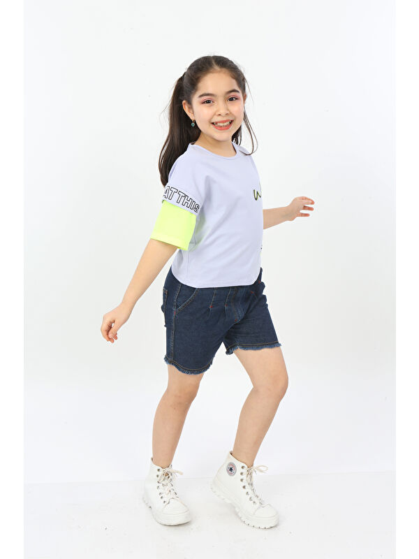 Toontoykids Kız Çocuk World Baskılı Tişört