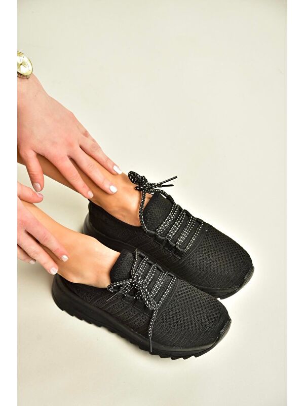 Siyah Kadın Sneaker U7021012 - Görsel 2