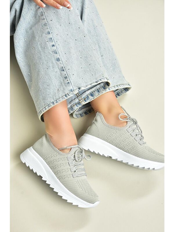 Gri Kadın Sneaker U7021012 - Görsel 2