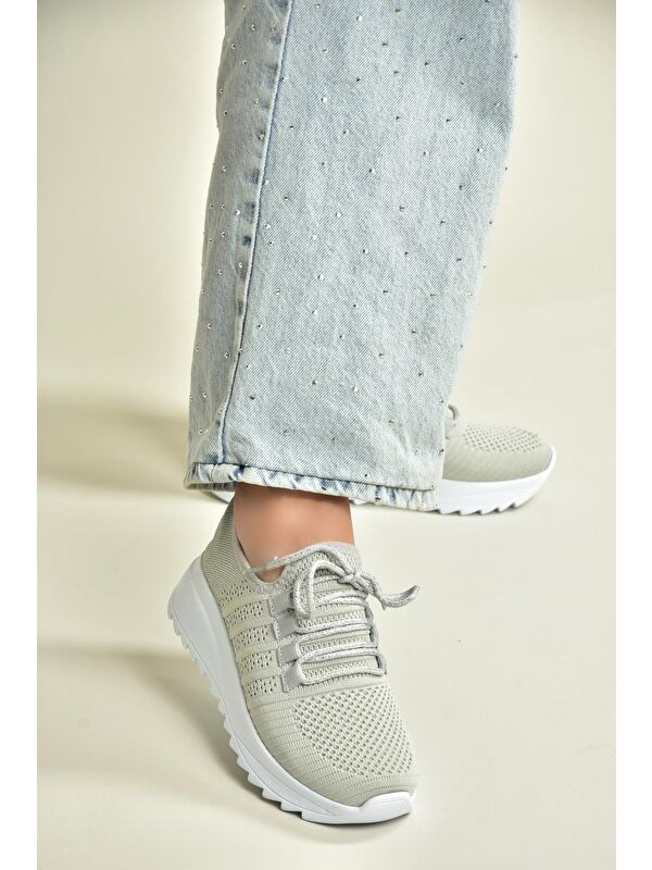 Gri Kadın Sneaker U7021012 - Görsel 4