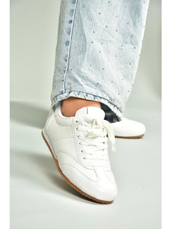 Beyaz Kadın Sneaker U6528462 - Görsel 3
