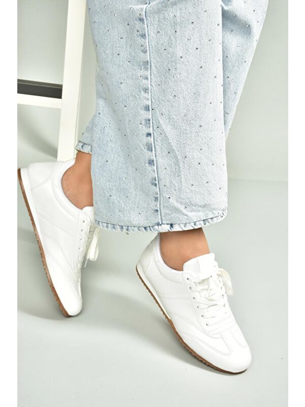 Beyaz Kadın Sneaker U6528462 - Görsel 5
