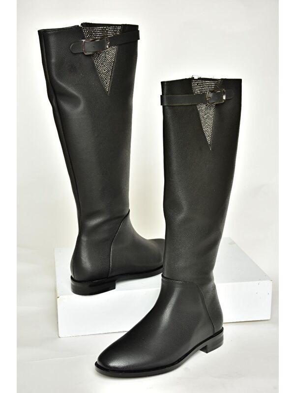 T8201092 Siyah Kadın Çizme - Görsel 5