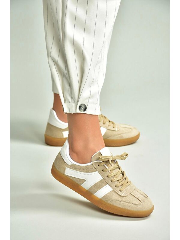 Bej Kadın Sneaker U6528614 - Görsel 5