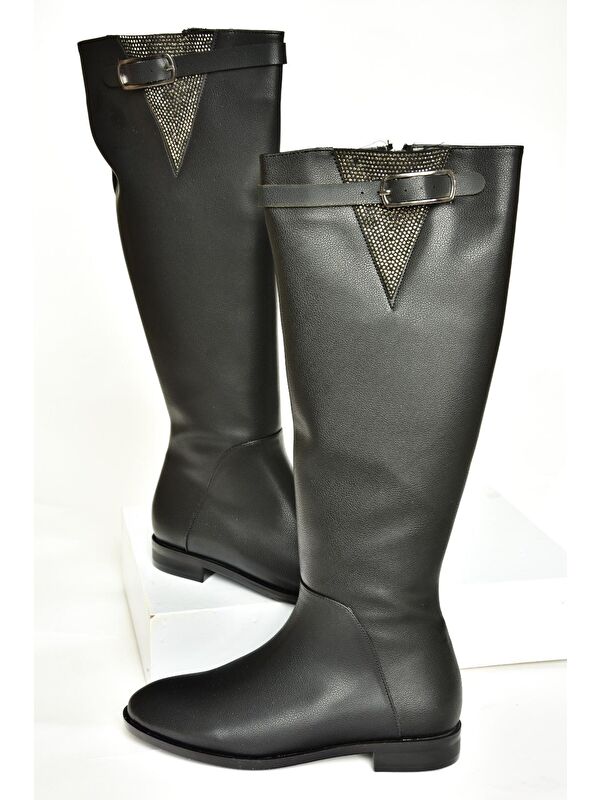 T8201092 Siyah Kadın Çizme - Görsel 6