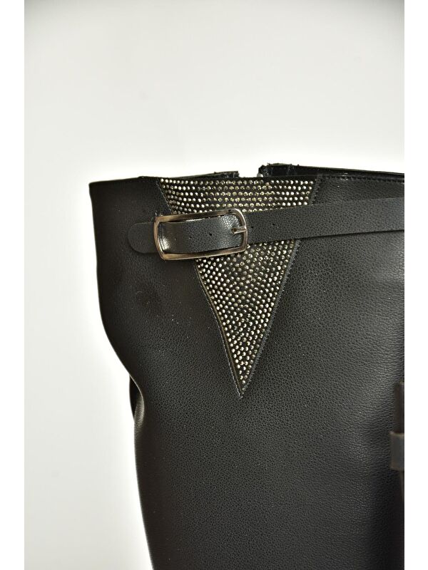 T8201092 Siyah Kadın Çizme - Görsel 7