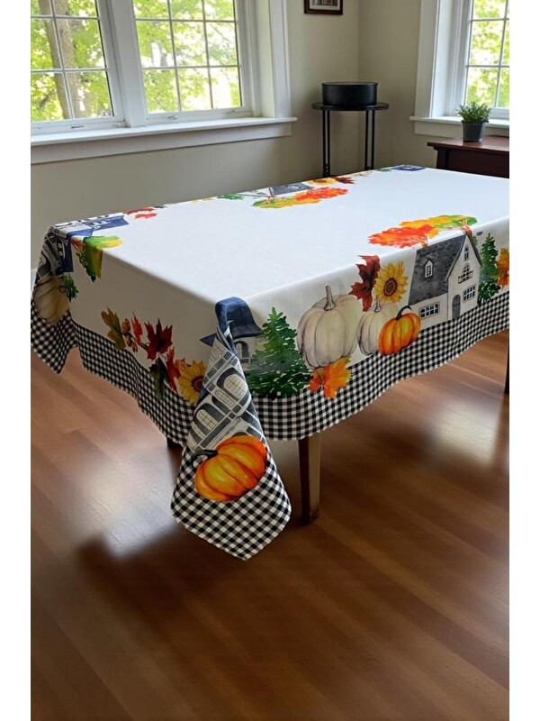 Çeyiz Diyarı Sonbahar Dertsiz Masa Örtüsü 120x150 cm