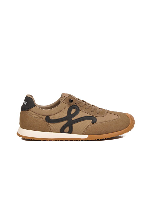 Voyager Camel Bağcıklı Hafızalı Rahat Tabanlı Retro Erkek Casual Ayakkabı Sneaker E472 M