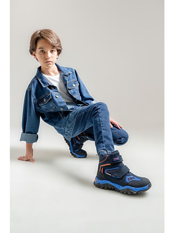 Erkek Çocuk Lacivert Su Geçirmez Anatomik Günlük Bot - Görsel 2