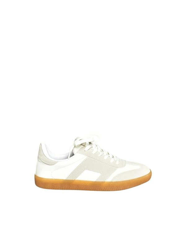 Beyaz_Gri Kadın Sneaker U6528573 - Görsel 7