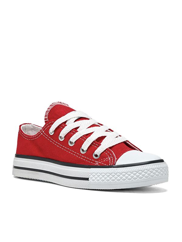 Çocuk Unisex Kırmızı Rahat Kalip Sneaker Ayakkabi - Görsel 3