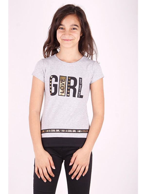Toontoykids Kız Çocuk Baskılı T-Shirt