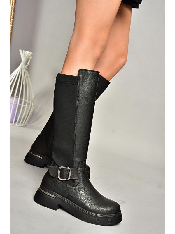 T9963320 Siyah Kadın Çizme - Görsel 4