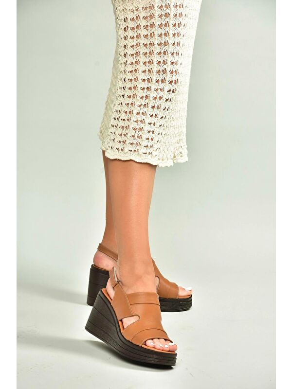 Taba Kadın Dolgu Topuklu Ayakkabı U5559603 - Görsel 3